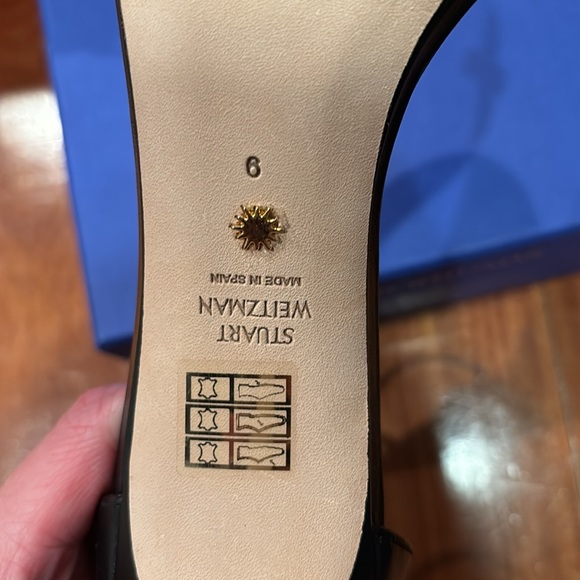 Stuart Weitzman Black Nudistsong Heels size 9B - Picture 6 of 11